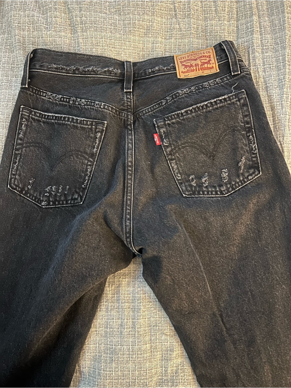 Levi's 501 Black Washed Jeans